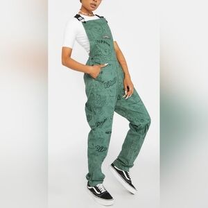 Rip N Dip Scribble Print Overalls Size 32